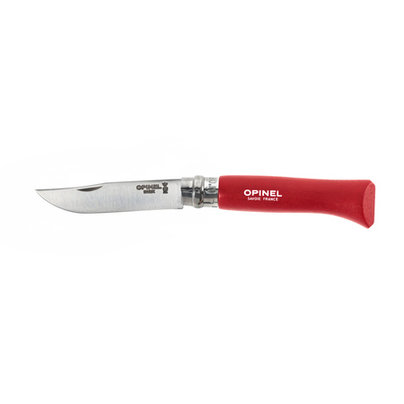 Opinel 8 Inox Origins folding knife red