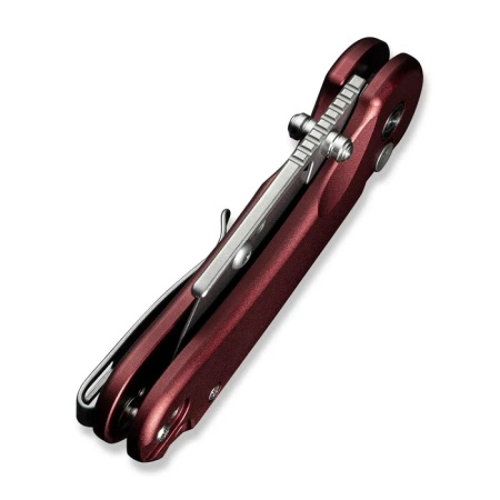 Civivi Elementum Utility Knife Burgundy Aluminum, Stonewashed 6Cr13 (C23039B-5)