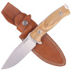 LionSteel G10 Canvas Olive Woods knife, Satin Blade (M5 UL)