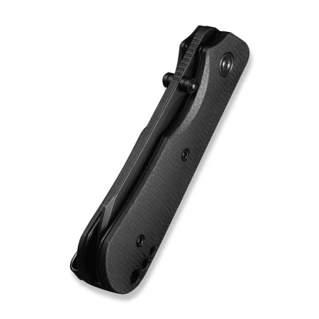 Civivi Crabby Black Canvas Micarta Folding Knife, Black Stonewashed 14C28N by Ken Onion Jr. (C24055-3)