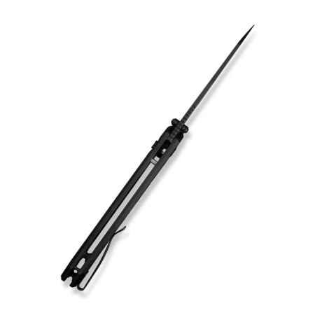 Civivi Pragma Prime Black Aluminum, Black Stonewashed 14C28N Folding Knife (C24067-1)