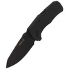 LionSteel TM1 Carbon Fiber Black / Black Blade Folding Knife (TM1 CB)