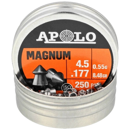 Apolo Magnum 4.5 mm shotgun shell, 250 rounds. 0.55g/8.48gr (12002)