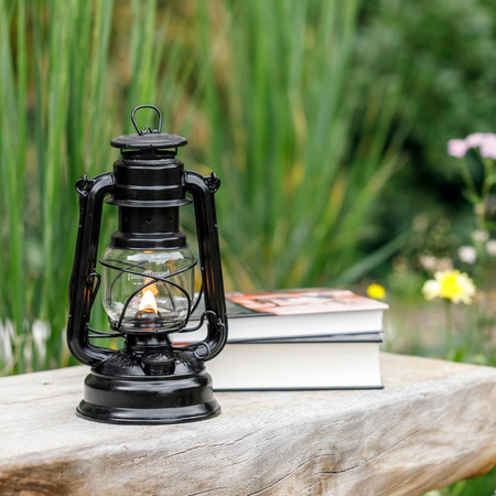 Oil lamp - Feuerhand Hurricane Lantern 276 - Black Matte