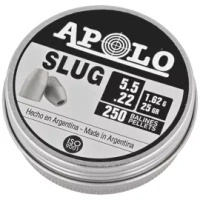 Apolo Slug 25 5.5 mm shot, 250 rounds. 1.62g/25.0gr (19301)