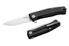 LionSteel Myto Black Aluminum Folding Knife, Stonewashed (MT01A BS)