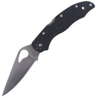 Spyderco Byrd Harrier 2 FRN Black Plain Folding Knife (BY01PBK2)