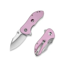 Civivi Gordo Folding Knife Powder Pink G10, Satin D2 by Peter Carey (C22018C-4)