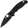 Spyderco Manix 2 Lightweight Black Blade Plain Folding Knife - C101PBBK2