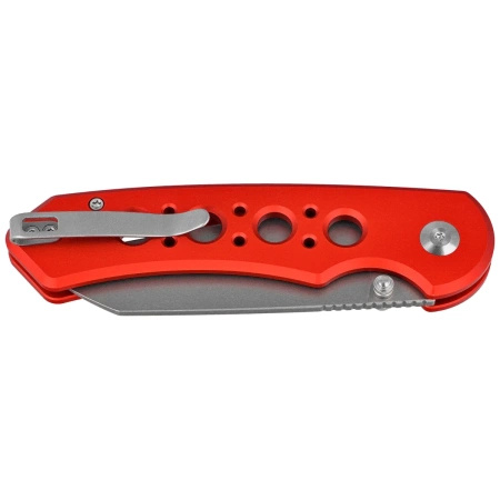 Civivi Pragma Prime Red Aluminum, Stonewashed 14C28N Folding Knife (C24067-2)