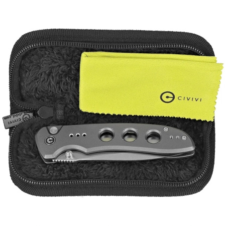 Civivi Hyperpulse Gray Aluminum, Satin 14C28N (C23087A-3)