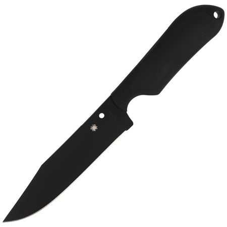 Spyderco Perrin Street Bowie Black Blade Plain Knife - FB04PBB