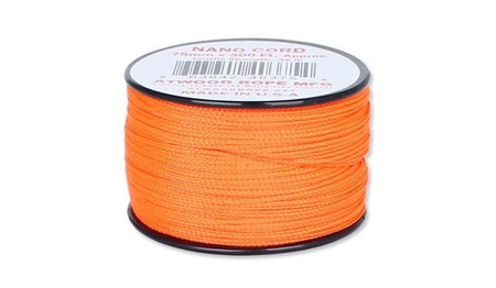 Atwood Rope - Nano Cord - 0.75 mm - Neon Orange - Spool 91.5m