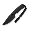 CIVIVI Gander Black Canvas Micarta, Black Stonewashed 14C28N by Matt Gentry (C24058B-2) knife