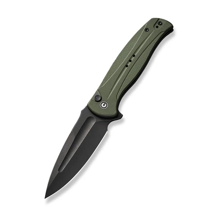 Civivi Incindie OD Green G10 Folding Knife, Black Stonewashed (C23053-2)