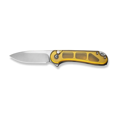 Civivi Button Lock Elementum II Folding Knife Polished Ultem, Satin Nitro-V (C18062P-7)