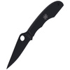 Spyderco Grasshopper Black Plain Folding Knife (C138BKP)