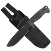 LionSteel Black Micarta Knife, Black Blade (M7 MB)