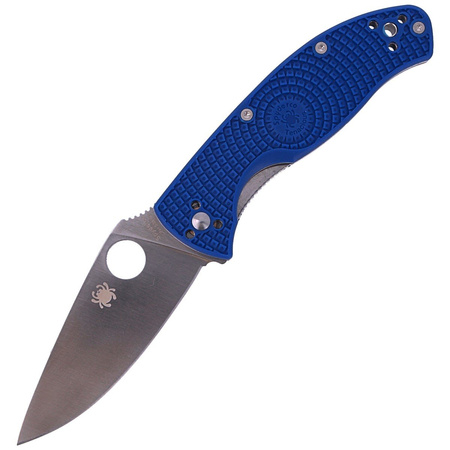 Spyderco Tenacious FRN Blue CPM S35VN Plain Folding Knife (C122PBL)