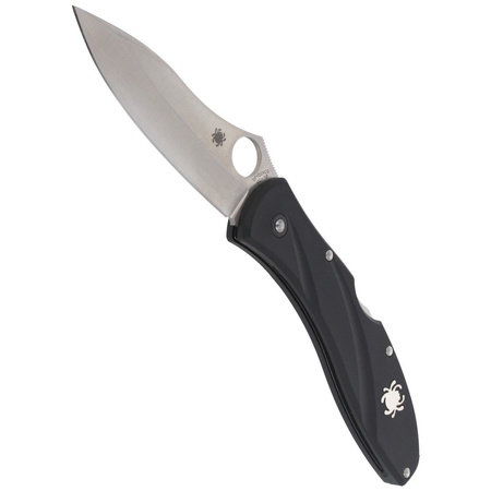 Spyderco Centofante 3 Black FRN Plain Folding Knife - C66PBK3