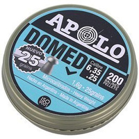 Apolo Domed 6.35 mm shotgun shell, 200 rounds. 1.60g/25.0gr (13501)