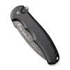 Civivi Button Lock Praxis Black Aluminum Folding Knife, Damascus (C18026E-DS1)