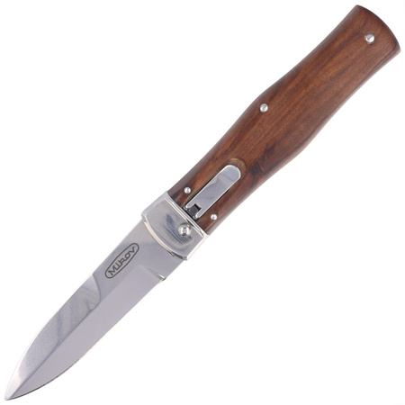 Mikov Predator Palisander Wood knife, Mirror N690 (241-BD-1/KP)
