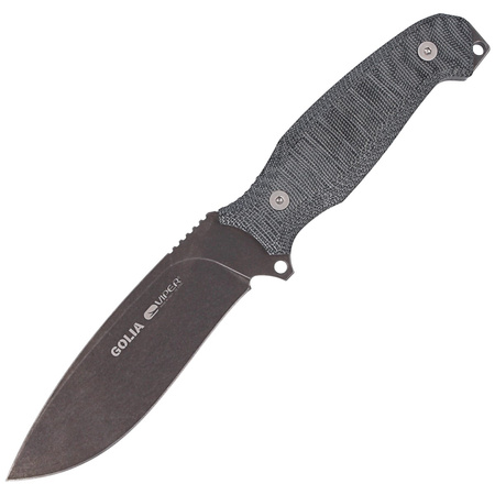 Viper Golia Evolution Black Canvas Micarta Knife, DSW by Rumici (VT4003ECB)