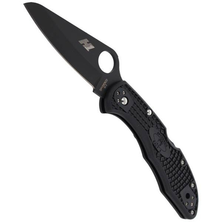 Spyderco Salt 2 Black / Black Blade Plain Folding Knife - C88PBBK2