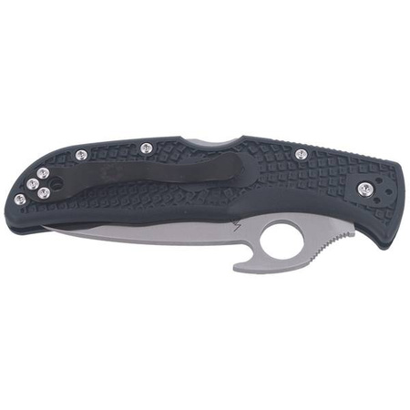 Spyderco Endela FRN Black Emerson Opener Plain Folding Knife (C243PGYW)