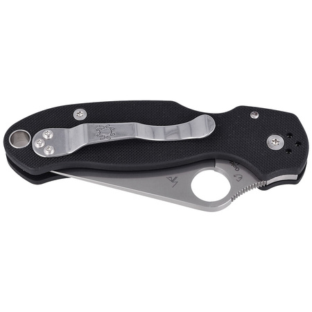 Spyderco Para 3 G-10 Black Plain Folding Knife (C223GP)