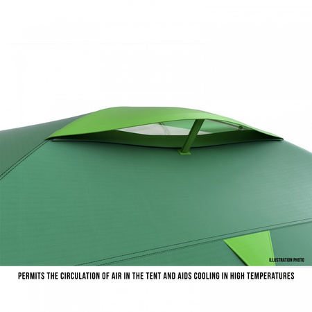 Husky - BIRD 3 plus hiking tent - green