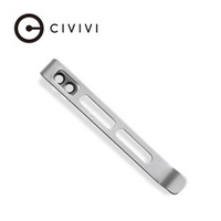 Civivi Silver Stainless Steel clip, without screws (CA-06B-V1)