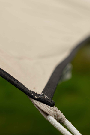 CanvasCamp - Poly-cotton square camping tarp - 3.8 m