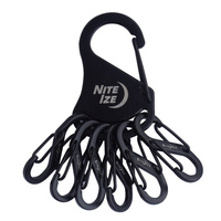 Nite Ize - S-Biner KeyRack Steel Carabiner - Black - KRS-03-01