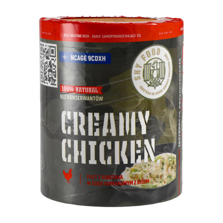 SKYFOOD - Self-warming dish Chicken fillet in dill sauce with rice 400 g