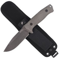 LionSteel Green Canvas, Black Blade (M5B CVG) Knife