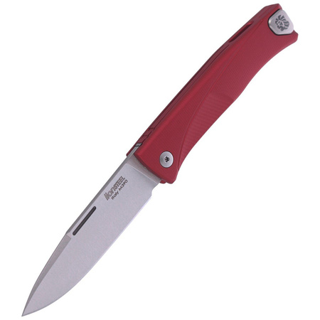 LionSteel Thrill Aluminum Red / Satin Blade Folding Knife (TL A RS)