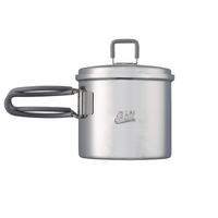 Esbit - Tourist pot with lid - steel - 625 ml