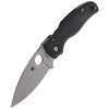 Spyderco Shaman G-10 Black Plain Folding Knife (C229GP)