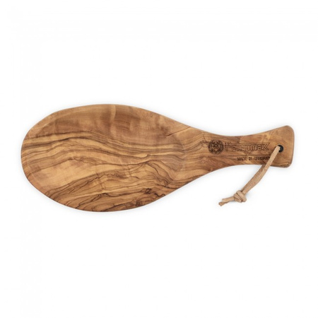 Plate - flat olive wood bowl 25 cm - Petromax - handmade