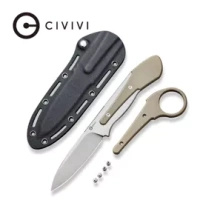 CIVIVI Varius Tan G10 knife, Satin D2 by Allen Elishewitz (C22009D-2)
