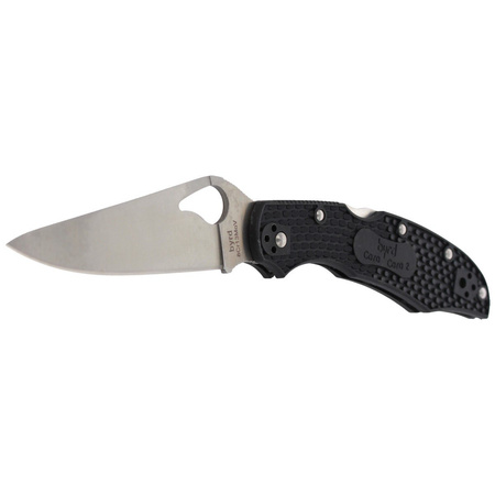 Spyderco Byrd Cara Cara 2 FRN Black Plain Folding Knife (BY03PBK2)