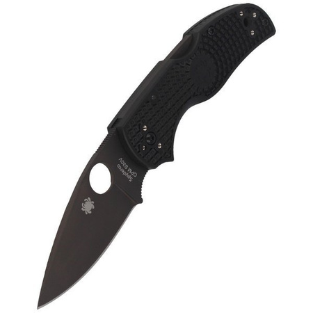 Spyderco Native 5 Black Blade FRN Black Plain Folding Knife (C41PBBK5)