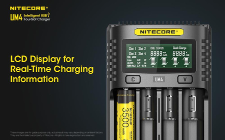 Battery charger - Nitecore UM4