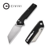 Civivi Amirite Black G10 Folding Knife, Satin Nitro-V (C23028-2)