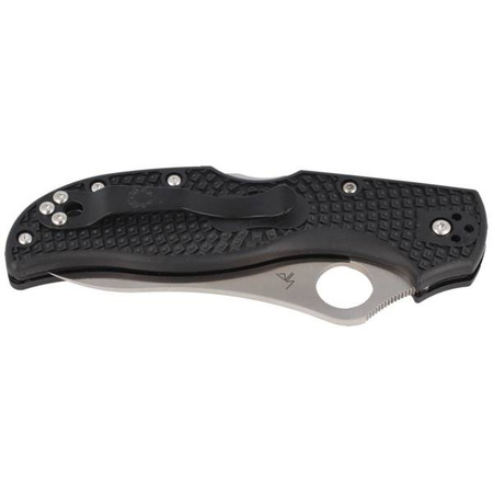 Spyderco Stretch 2 Lightweight Black Plain Folding Knife - C90PBK2