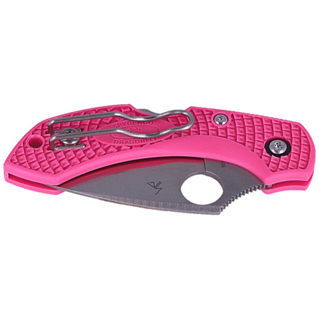 Spyderco Dragonfly 2 FRN Pink S30V Plain Folding Knife (C28FPPNS30V2)