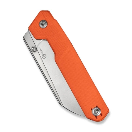 Civivi Hid Orange G10 Folding Knife, Satin 14C28N by Ostap Hel (C23008-4)