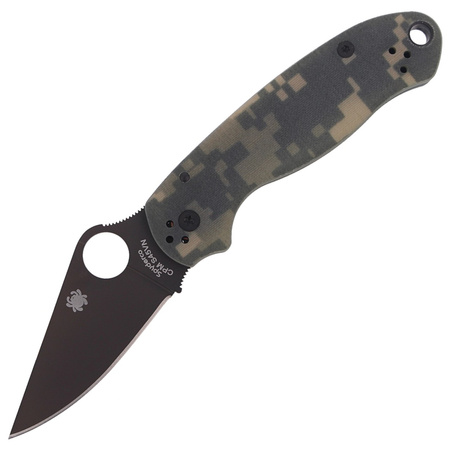 Spyderco Para 3 G-10 Digital Camo Plain Folding Knife (C223GPCMOBK)